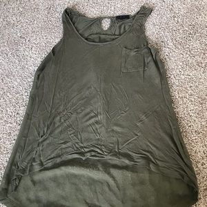 Army green tank top